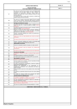 7  de  8
ME.FC.11
 
Versión: 12
GERENCIA MEDICAMENTOS
GUÍA DE AUDITORÍA
EN ESTABLECIMIENTOS FARMACÉUTICOS
187
Se cuenta con l