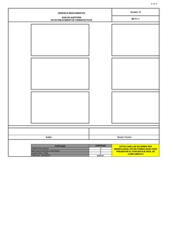 8  de  8
ME.FC.11
 
Versión: 12
GERENCIA MEDICAMENTOS
GUÍA DE AUDITORÍA
EN ESTABLECIMIENTOS FARMACÉUTICOS
PUNTAJES
CANTIDAD
I