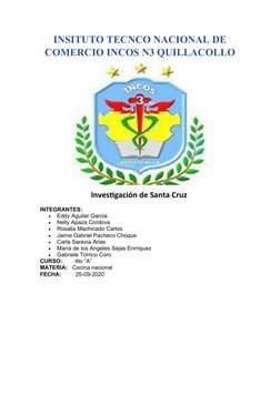 Platos Típicos de Santa Cruz, Bolivia | PDF | Alimentos | Comida y bebida