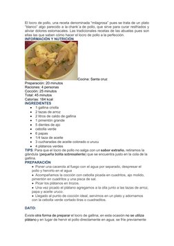 Platos Típicos de Santa Cruz, Bolivia | PDF | Alimentos | Comida y bebida