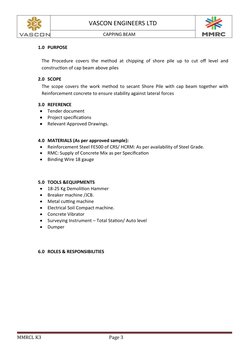 Capping Beam Method Statement | PDF | Concrete | Deep Foundation
