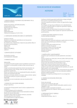 FICHA DE DATOS DE SEGURIDAD
ACETILENO
Revisión:
4
Página:         1 de 2
Fecha:
02/01/2007
1. IDENTIFICACIÓN DE LA SUSTANCIA