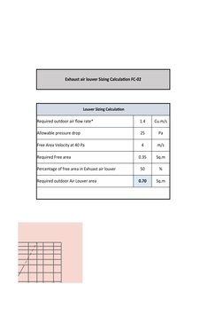Fresh Air Louver Sizing Guide | PDF | Building Engineering | Gases