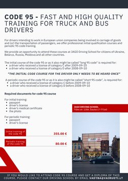 Code 95 Training for Drivers in Europe | PDF | Business
