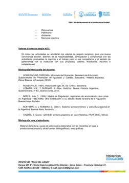 IPEM N°130 “RAUL DEL LLANO”  
Derqui 635 B° Cóndor Bajo Localidad Villa Allende – Dpto. Colon – Provincia Córdoba C.P