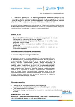 IPEM N°130 “RAUL DEL LLANO”  
Derqui 635 B° Cóndor Bajo Localidad Villa Allende – Dpto. Colon – Provincia Córdoba C.P