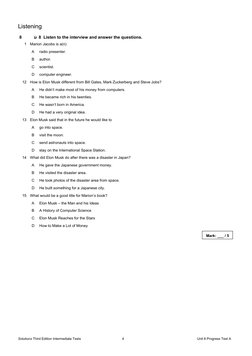 Unit 8 Progress Test A Answers | PDF | Translations