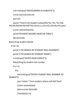 Student Marks Management System Project | PDF | Databases | Software