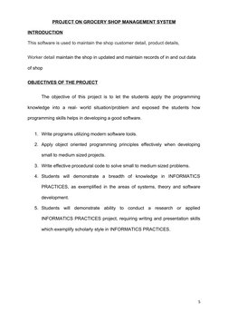 Grocery Shop Management System Project | PDF | Software | Software Testing