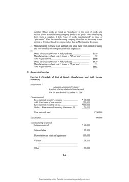 Chapter 2 Cost Accounting Solutions | PDF | Cost Of Goods Sold | Inventory