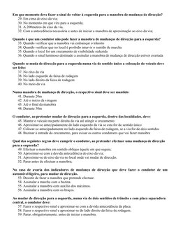Procedimentos para Mudar Direção à Esquerda | PDF | Tráfego