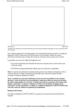 Ilustración 2
g06133130
Diagrama del solenoide de cancelación del freno de la rotación para modelos de máquina con una conexi