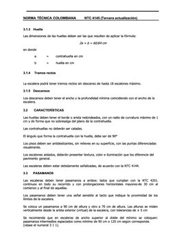 Normativa NTC 4145 sobre Escaleras | PDF | Negocios | Ciencia y matemáticas