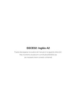 Ingles A2 | PDF