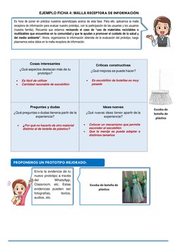 EJEMPLO FICHA 4: MALLA RECEPTORA DE INFORMACIÓN 
 
 
 
 
 
 
 
 
 
Cosas interesantes 
¿Qué aspectos destacan más de  tu