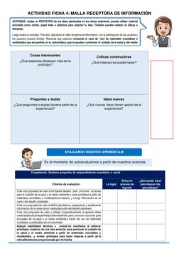 ACTIVIDAD FICHA 4: MALLA RECEPTORA DE INFORMACIÓN 
 
 
 
 
 
 
 
 
 
 
 
 
 
 
 
 
 
 
 
 
 
 
 
 
 
 
 
 
Competencia: G