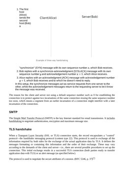 (https://en.wikipedia.org/wiki/File:Three-way-handshake-example.gif)Example of three way handshaking
1. The first
host
(Alic