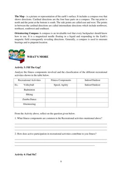 Grade 9 P.E. Q4 Module 1 2 WK1 2ra | PDF | Physical Fitness | Recreation