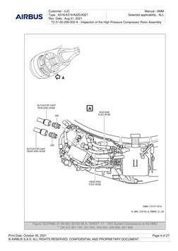 Customer : VJC
Type : A318/A319/A320/A321
Rev. Date : Aug 01, 2021
Manual : AMM
Selected applicability : ALL
72-31-00-290-002