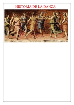 HISTORIA DE LA DANZA
