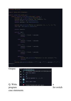 package MSLjava;
import java.util.Scanner;
public class All_Arth_op {
    public static void main(String[] args) {
        Sc