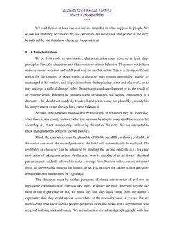 ELEMENTS OF PROSE FICTION 
(PLOT & CHARACTER) 
• • • 
We read fiction at least because we are intended in what happens to peo
