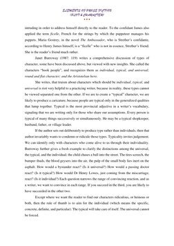 ELEMENTS OF PROSE FICTION 
(PLOT & CHARACTER) 
• • • 
intruding in order to address himself directly to the reader. To the co