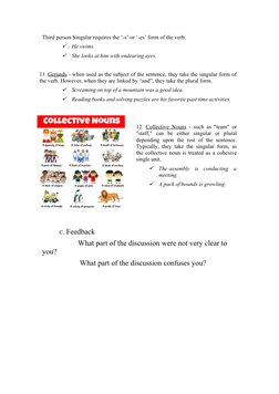 Third person Singular requires the ‘-s’ or ‘-es’ form of the verb.

He swims.

She looks at him with endearing eyes.
11. Ge