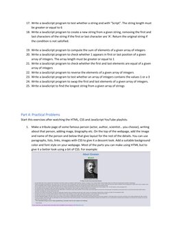 HTML and CSS Practical Exercises PDF | PDF | Java Script | String ...