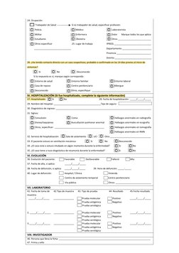 24. Ocupación: 
  Trabajador de Salud     
    Si es trabajador de salud, especificar profesión: 
Policía     
     Médico