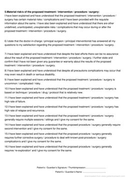 High Risk Surgery Pdf High Risk Surgery Consent Form | PDF | Surgery | Consent