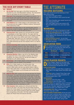 THE KICK OFF EVENT TABLE
2D6
RESULT
2
Get the Ref: Each team gains a free Bribe Inducement as 
described on p.91 of the Blood