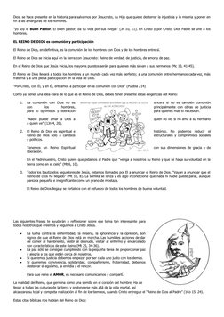 Dios, se hace presente en la historia para salvarnos por Jesucristo, su Hijo que quiere desterrar la injusticia y la miseria