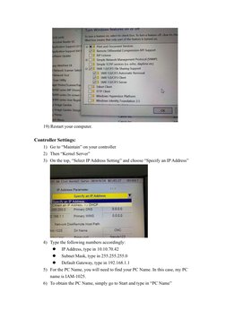 19) Restart your computer. 
 
Controller Settings: 
1) Go to “Maintain” on your controller 
2) Then “Kernel Server”