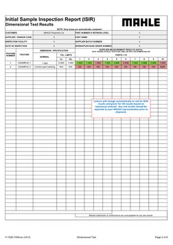 Initial Sample Inspection Report (ISIR) | PDF | Specification ...