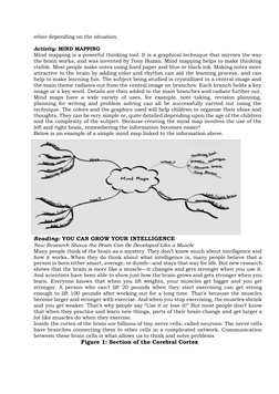 other depending on the situation. 
 
Activity: MIND MAPPING 
Mind mapping is a powerful thinking tool. It is a graphical tech