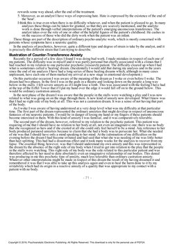 rewards some way ahead, after the end of the treatment.
5. Moreover, as an analyst I have ways of expressing hate. Hate is ex