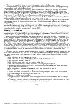 as if the boy were in analysis. It was the correct interpretation that he valued above everything.
The important thing for th