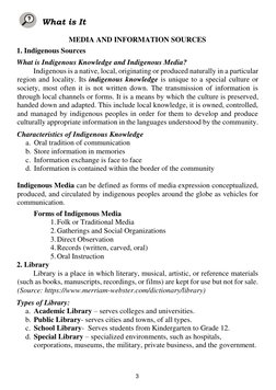 Media and Information Sources Module 5 | PDF | Internet | Libraries