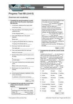 OET B1 Progress Test Unit 6 A + B | PDF | Clothing