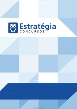 Livro Eletrônico
Aula 00
Periodontia p/ EBSERH (Cirurgião-Dentista)
Professor: Letícia Andrade
Aula Demonstrativa
