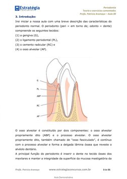 Periodontia 
Teoria e exercícios comentados 
Profa. Patrícia Aramayo ʹ Aula 00 
 
 
  
 
Profa. Patríc