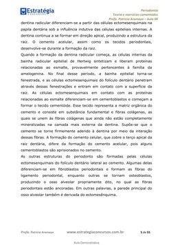 Periodontia 
Teoria e exercícios comentados 
Profa. Patrícia Aramayo ʹ Aula 00 
 
 
  
 
Profa. Patríc