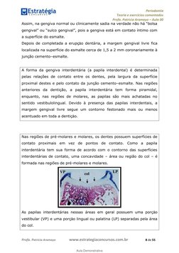 Periodontia 
Teoria e exercícios comentados 
Profa. Patrícia Aramayo ʹ Aula 00 
 
 
  
 
Profa. Patríc