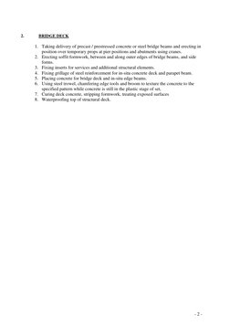 Bridge Construction Method Statement | PDF | Deep Foundation | Concrete