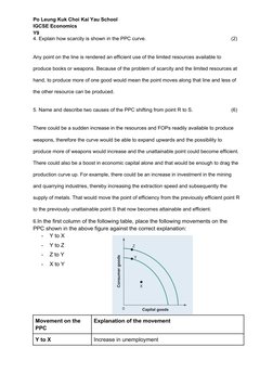 IGCSE Economics: PPC Questions & Answers | PDF | Economics | Economies
