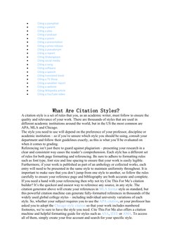 
Citing a pamphlet (https://www.citethisforme.com/citation-generator/citation-basics/citing-a-pamphlet)

Citing a patent
