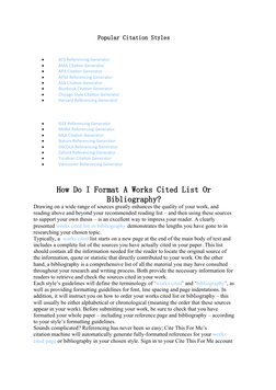Popular Citation Styles

ACS Referencing Generator (https://www.citethisforme.com/citation-generator/acs-referencing-generat