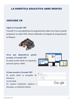 Introducción a Vexcode VR | PDF | Realidad virtual | Software
