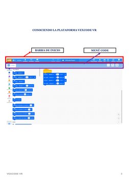 Introducción a Vexcode VR | PDF | Realidad virtual | Software